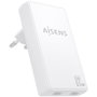 Aisens Cargador de Pared GaN Ultra Delgado 65W 2xUSB-C Blanco ASCH-65W2P077-W